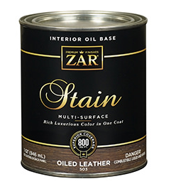 WOOD STAIN ZAR 503 OILED LEATHER QT