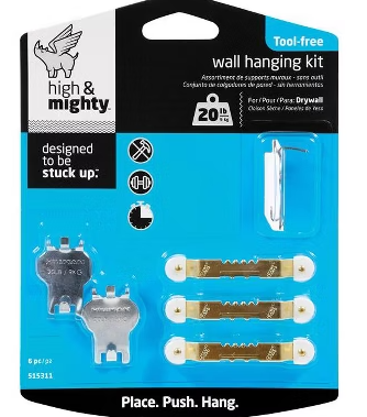 WALL HANGER KIT 20LB 6/PK HIGH & MIGHTY