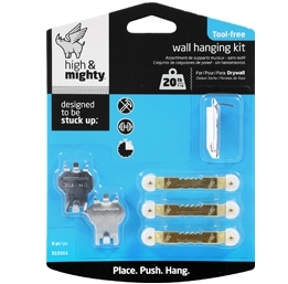 WALL HANGER 20LB 5/PK HIGH & MIGHTY