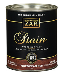 WOOD STAIN ZAR 517 MOROCCAN RED QT