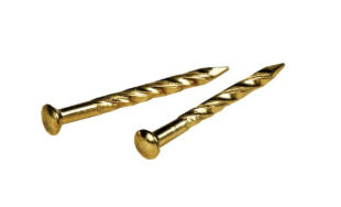 TRIM NAIL BRASS 7/8"