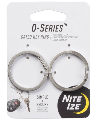 KEYRING GATED O-SERIES SS 2PK. NITE IZE