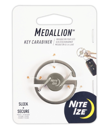 CARABINER MEDALLION STAINLESS NITE IZE