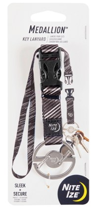 CARABINER MEDALLION LANYARD SS NITE IZE