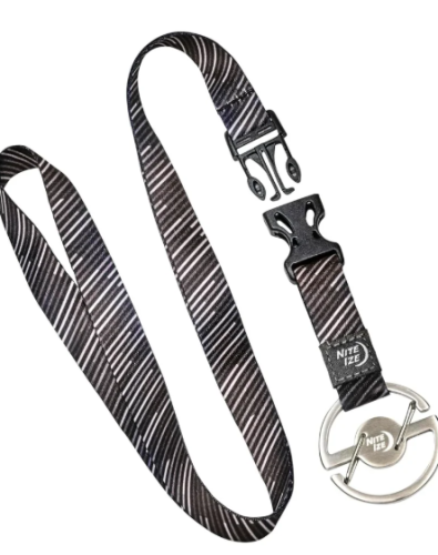 KEYRING GATED O-SERIES W/LANYARD NITE IZE