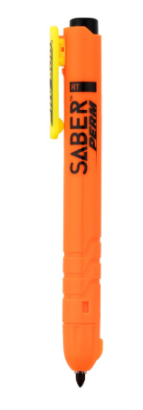 MARKER PERM. RTRCBL HI-VIS 6PK. BLACK INK FARO TOOLS