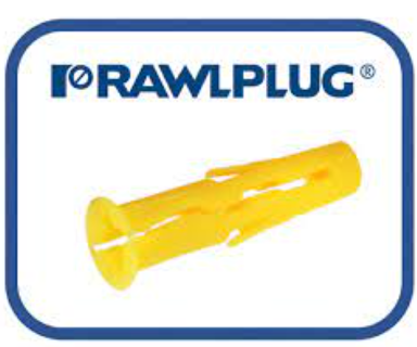 ANCHOR W/SCREW KIT 1/4" 36PK RAWLPLUG UNO