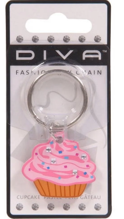 KEYCHAIN DIVA CUPCAKE