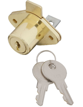 183-772 DRAWER LOCK KEYED BRASS