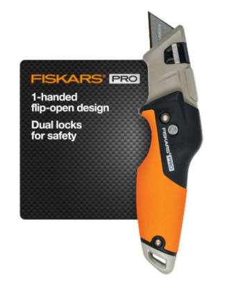 KNIFE UTILITY FOLDING FISKARS PRO
