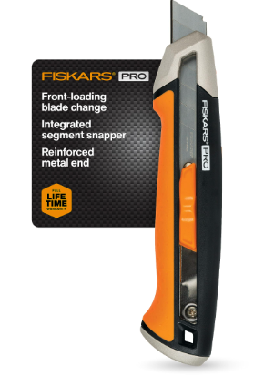 KNIFE UTILITY SNAP-OFF PRO 18MM FISKARS
