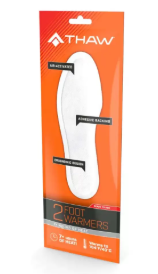 THAW FOOT WARMERS S/M 2PK ADH/DISP