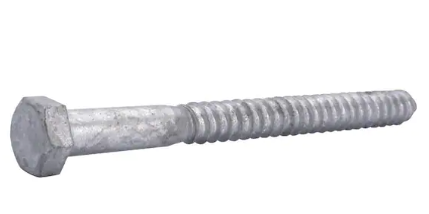 HEX LAG SCREW 1/4 X 2 GALV