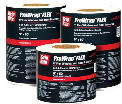 FLEX TAPE WINDOW/DOOR 6"X50' GRIP-RITE PRIME SOURCE