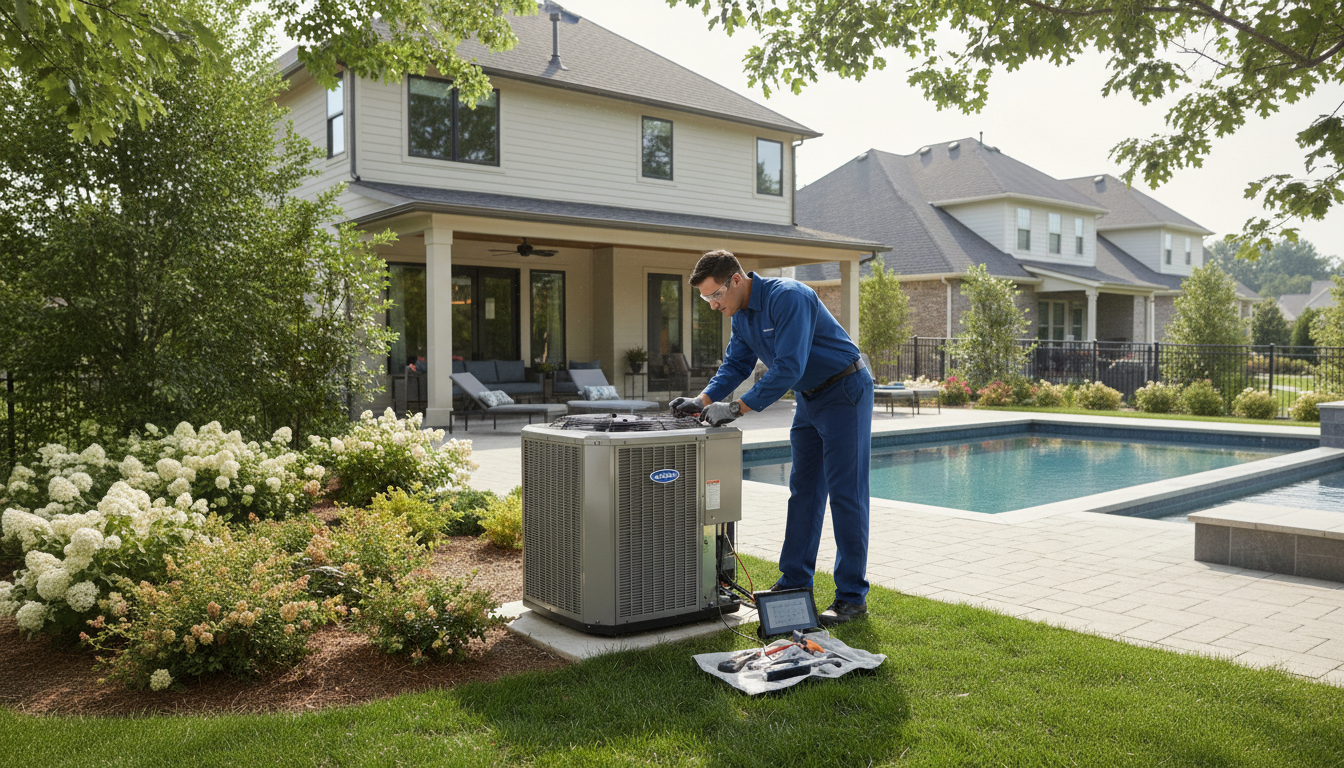Service air conditioning systems