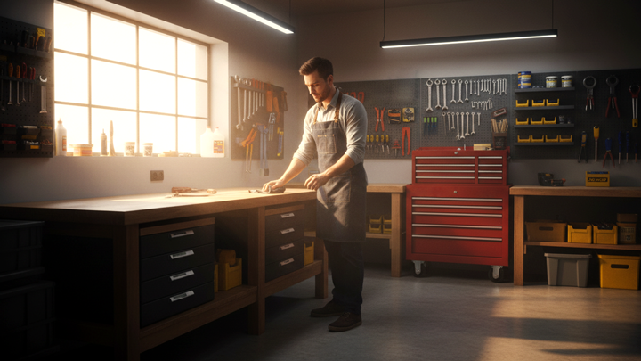 Clean Industrial Workstation