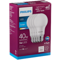 4PK 5W A19 DL LED BULB