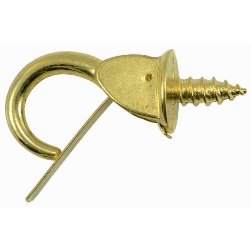 7/8 Hangmaster Safety Cup Hooks Brass