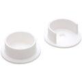 POLE SOCKET WHITE PLASTIC