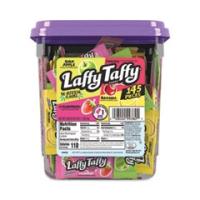Laffy Taffy, Assorted Flavors, 3.08 lb Tub, 145 Wrapped Pieces/Tub