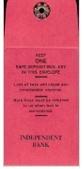 ENV,SAFE DEPOSIT KEY,RED,10/PK