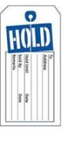 BLUE/WHITE HOLD SLIT TAGS