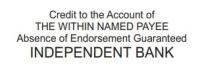 IB CREDIT ACCT STAMP