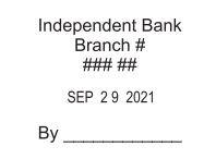 IB TELLER STAMP