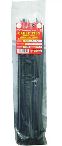 100CT 14.6" BLACK SD CABLE TIE
