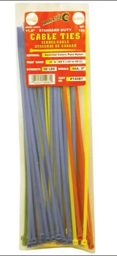 100CT 11.8" ASST SD CABLE TIE
