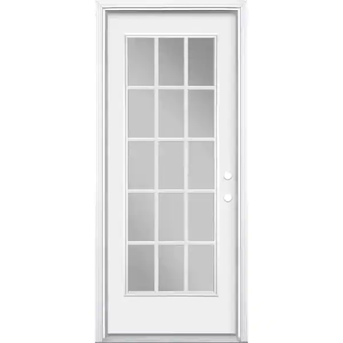 2/8 LEFT HAND 15-LITE STEEL DOOR UNIT