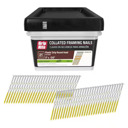 3x.120 PLASTIC RH GALV RING 1M