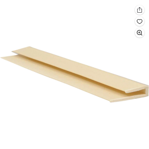 8' FRP END CAP ALMOND