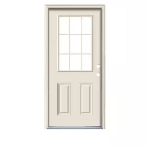 2/8 LEFT HAND 9-LITE STEEL DOOR UNIT