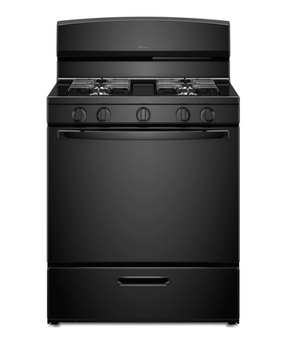 30" GAS RANGE BLACK