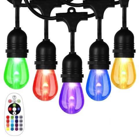 STRING LIGHT COLORED OUTDOOR W/REMOTE CONTROL