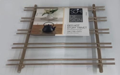 TRIVET GEO HOT STUFF CHAMPAGNE