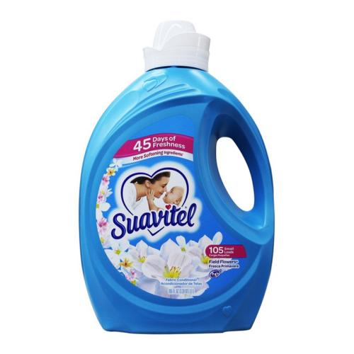 Suavitel Field Flowers Liquid Fabric Softener, 105 oz