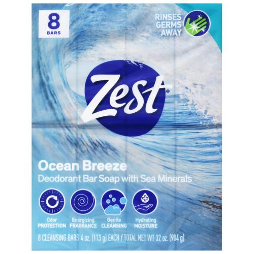 SOAP ZEST OCEAN BREEZE 8PK