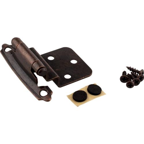 HINGE 3/8" INSET SELF CLOSING O.R.B 2PK