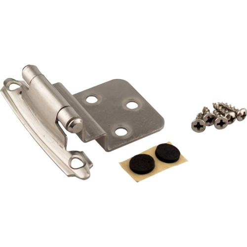 HINGE 3/8" INSET SELF CLOSING SATIN NICK 2PK
