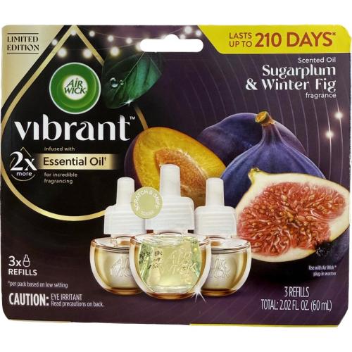 Sugarplum Airwick Oil, 3 Pack