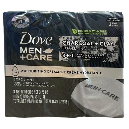 Dove Men's Care Charcoal + Clay Exfoliating Bar