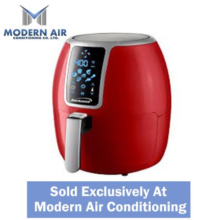 Brentwood 4 Quart Air Fryer, Red, 170-400 F