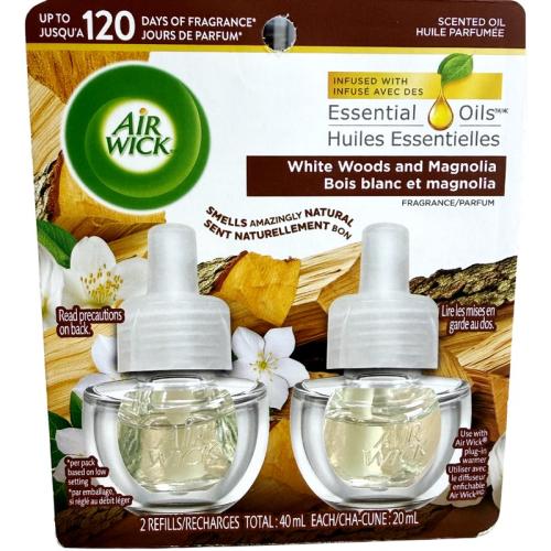 Airwick Oil White Woods & Magnolia, 2 Pack