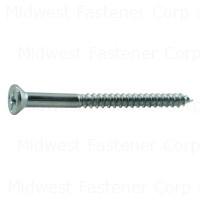 6X1-3/4 PHILLIPS FLAT WOOD SCREWS