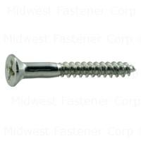 9X1-1/2 PHILLIPS FLAT WOOD SCREWS