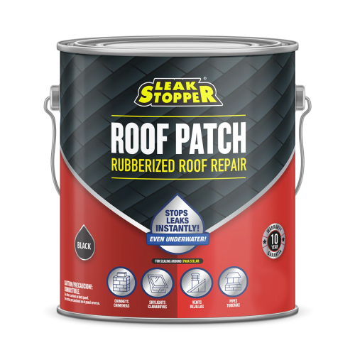 Gardner 0318-GA Roof Patch, Black, Liquid, 1 qt