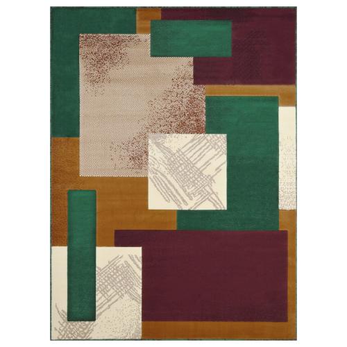 Kingdom 139 Hunter Green Area Rug – 5 ft x 7 ft