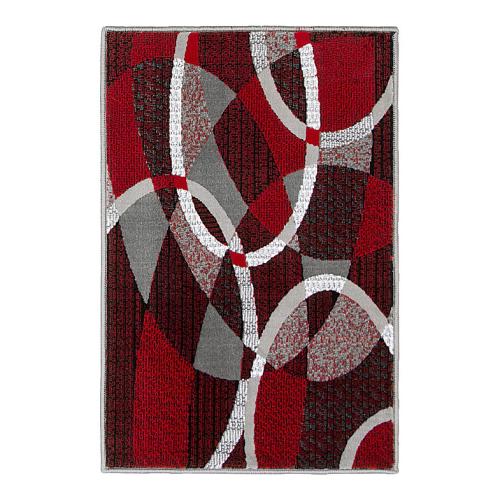 Trendz 864 Red Area Rug – 5 ft x 7 ft